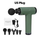 3200r/ 20 Gears LCD Muscle Massage Gun Sport Therapy Body Relaxation Pain Relief Slimming Shaping Massager 6 Heads