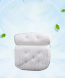 Bathroom Fashion Breathable 3D Mesh Fabric PVC Sucker Spa Bath other Function Bathtub Pillows for Tub with Hook