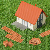 Building Set Miniature Roof Tiles Dollhouse Shingles Fake Tile Model Landscape