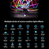 5W Pocket Led RGB Video Lamp Mini Photography Light 3 Cold Shoe Mount&1/4in 62Led 3000K-7000K+Clip Adapter for Home Studio