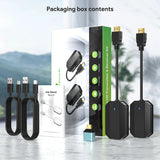 1080P Wireless HDMI Transmitter Receiver 60HZ Display Dongle Extender 4K Screen AV Adapter for Laptop TV Projector Monitor