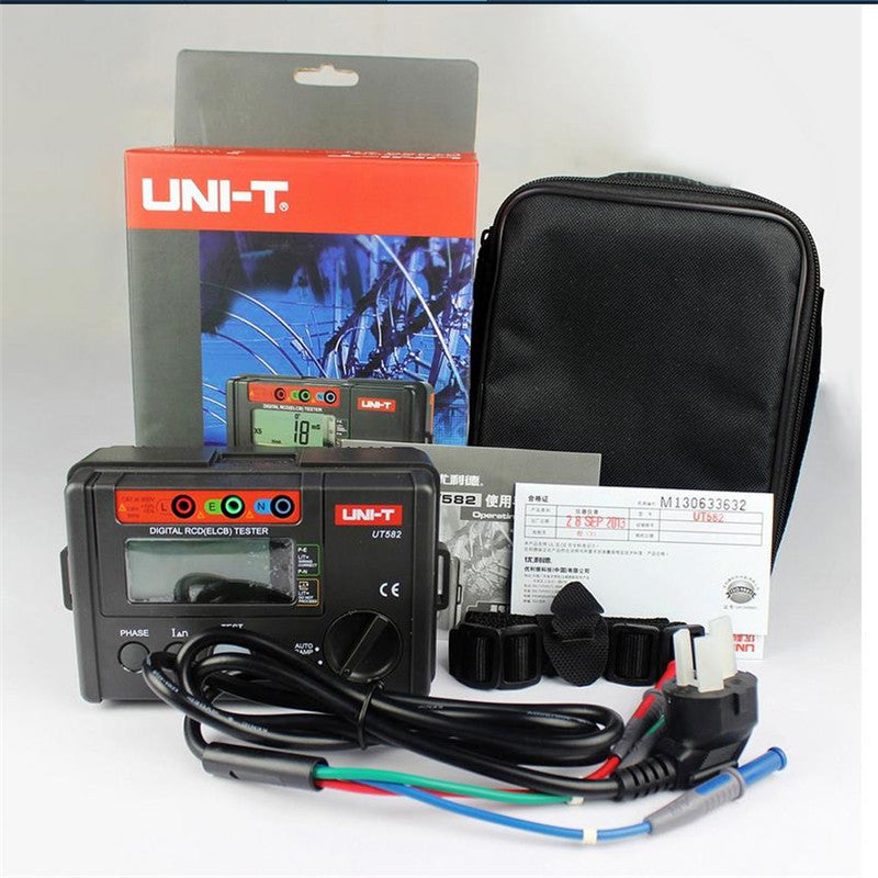 Multimeter Ramp UNI-T UT582 Digital Multimeter RCD ELCB Tester AUTO RAMP Leakage Circu ...