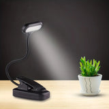 Book with clip, battery powered flexible reading light, portable night light for room decoration, 1 unit