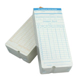 Xindabill 100/200/500pcs Cards Double-Sided Monthly Employee Attendance Time Clock Recorder