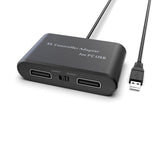 For Sega Saturn SS Controller Game Pad To PC USB Adapter Dual Port