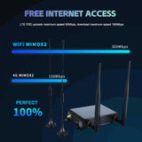 Industrial Grade OpenWRT Wireless Router with Cat4 4G LTE 2.4GHz WiFi and 1 WAN 4 LAN