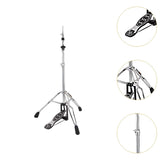 Hi Hat Height Adjustable with Pedal Portable Non Slip Feet Professional Practice Lightweight Cymbal Stand for Drummer