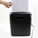 6-Sheet Cross-Cut Micro-Cut Paper Photos Portable Electric Silent A4 Shredder Home Office Use 10L Capacity