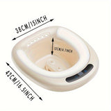 1pc Upgraded Electric Sitz Bath For Hemorrhoids, Sitz Baths Tub For Toilet Seat, Postpartum Care, Sitz Bathtub For Men Women Sits Bath Postpartum Kit