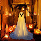 Halloween LED Glow Ghost Holiday Ghosts Shape Lights Luminous Hangable Pendant Horror Props Festival Party Decoration