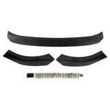 K??SEEK DESIGN 3pcs Front Bumper Splitter Lip Spoiler Fit for MK8 Standard 2021+(Matte Black )