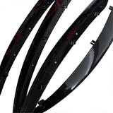 4Pc Front Bumper Lip Splitter Trim Strips Fog Lights Grille Spoiler for C Class W205 2015-2019 C180 C200 A