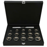 15 Dies Watch Back Cover Opener Kit Different Sizes Stainless Steel Watch Back Cover Removal Repair Tool