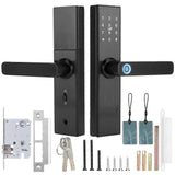 WiFi Touch Screen Fingerprint Password IC Card Smart Door Lock with Mechanical Key for Tuya