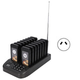 Calling Pager System Vibration LED Guest Waiting Calling System 1 Transmitter 16 Pagers
