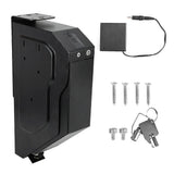 Weapon Fingerprint Lock Safe Box Under Desk Handgun Holder Quick Access with Spare Keys