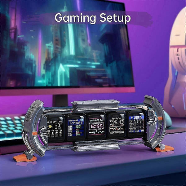 Gaming Setup Digital Clock with Smart APP Control, WiFi Connect, RGB L ...