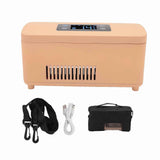 Insulin Cooler Case Rapid Cooling Display Screen Large Capacity Portable Insulin Cooler Travel Box Gold
