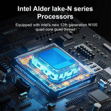 Ninkear N9 Compact PC N100 16GB DDR4 Dual Band WIFI Portable Desktop Computer Support 4K Dual Screen