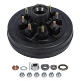 6000 Lbs Trailer Brake Drum 12 Inch Metal 6 On 5.5in Brake Hub Drum for 5200?6000 Lbs Trailer Axles