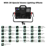YONGNUO YNPAD100 RGB Video Light 100W Photography LED Fill Light Panel 2000K-10000K Dimmable 30 Scen