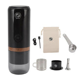Portable Coffee Maker USB Charging Stainless Steel and Glass Capsule Coffee Machine for Outdoor Home Office