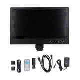 11.6in Industrial Microscope Camera IPS HD 16MP Image 1080P Video Industrial Microscope with 0.5X Adapter AC100240V US Plug