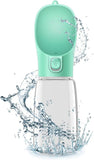 Portable Dog Water Bottle, 550ml Food Grade Antimicrobial Travel Water Bottle Dog Cat Drinking Water For Outdoor Pets 1 Piece (green [550ml] Opp)
