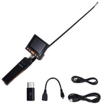 3.5in Screen 5.5mm Lens Industrial Endoscope Waterproof Borescope for Pipeline Air Conditioner Detection618A Straight Pipe