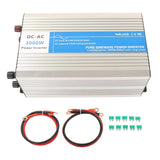 3000W Pure Sine Wave Inverter DC to AC Power Converter with Sockets USB Ports Cooling Fan AC220V Output DC12V Input