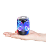 C7 Wireless Bluetooth Speaker Subwoofer Portable Colorful Light Car Crystal Glass X2