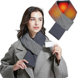 Heated Scarf, Heated Scarf, Smart Electric Heated Scarf, Heated Scarf For Men And Women, Soft And Warm Heated Neck Warmer, Winter, Type B, Gray