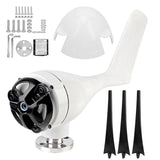 300W Wind Turbines Generator Kit 3 Blade Aerogenerator with Controller Accessory Black 12V