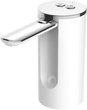 Water Bottle Pump, Portable Electric Water Dispenser, Water Dispenser Water Bottle Switch With Usb Charging 1200mah (silver Plated White)