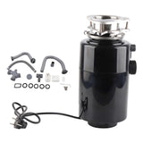 Kitchen Waste Disposer 1HP Power High Speed Large Torsion Low Noise Black Remote Control Food Garbage Disposal Crusher EU Plug 110240V