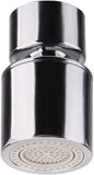 Aerator Rotatif, 360 Rotatif Foam Filter Water Saving Kitchen Faucet Aerator Bath (court Straight Copper Interface Double Mode 22 Internal Teeth)