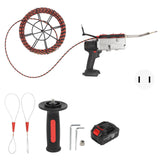 Electrician Threading Machine Speed Adjustable Brushless Rechargeable Lithium Battery Threading Machine 15m Wire 80240V US Plug