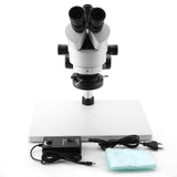 3.5X90X Trinocular Stereo Zoom Microscope WF10X / 20mm Eyepieces 100240V