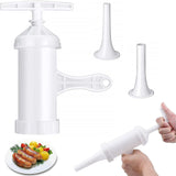 Sausage Stuffer Machine, Sausage Stuffer, Sausage Filling Funnel, Filling Tube, Sausage Machine, With 2 Minced Meat Funnels, Make Sausages (noodle Mac