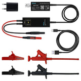 High Voltage Differential Probe 200MHz Bandwidth 50X 500X Attenuation Dual Range Selection Oscilloscope Probe 100240V EU Plug