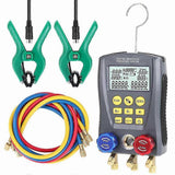 Pressure Gauge Refrigeration Digital Vacuum Pressure Manifold Tester Air Conditioning Temperature T