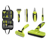 6 in 1 Pet Cat Dog Grooming Deshedding Tools Brush Kit Comb Set Storage Bag Ultimate Dog Comb Brush