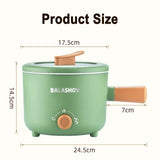 Electric Multifunction Cooker - Double Layer Home Hot Pot & Soup Heater, Mini Non-stick Pan for Kitchen