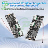 22.5W Quick Charging Module QC4.0 PD3.0 5 Port Dual USB Mobile Power Bank Circuit Board Protection Diy Motherboard