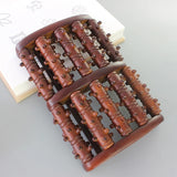 Massage Big Five-row Wooden Foot Massager Stimulating Acup oint Feet Plantar Fascitis Roller Reflexology