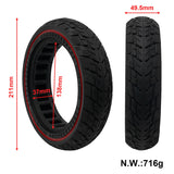 Electric Scooter Solid Tire Roads Black Parts Replacement Weight 720g 8.5 Inch Tubeless High Quality Brand New