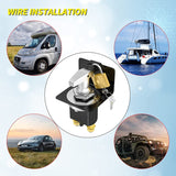 500A 12V 20247 Battery Disconnect with Lockout Plate Heavy Duty Kill Switch Fixed Handle Isolator for Car Auto RV Boat