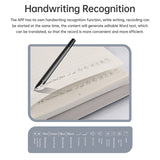 Smart Pen A5 Leather Notebook ed Journal Planner Real-time Sync for Digitizing Use with APP Voice-to-Text/ AI Function