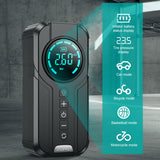 1000A Car Jump Starter Power Bank Tire Iator Portable Pump Air Compressor Battery Booster with EVA Storage Bag LED