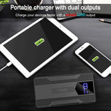 20000mAh 12V Portable Jump Starter Multifunctional Power Bank Digital Display Battery Charger Car Emergency Booster